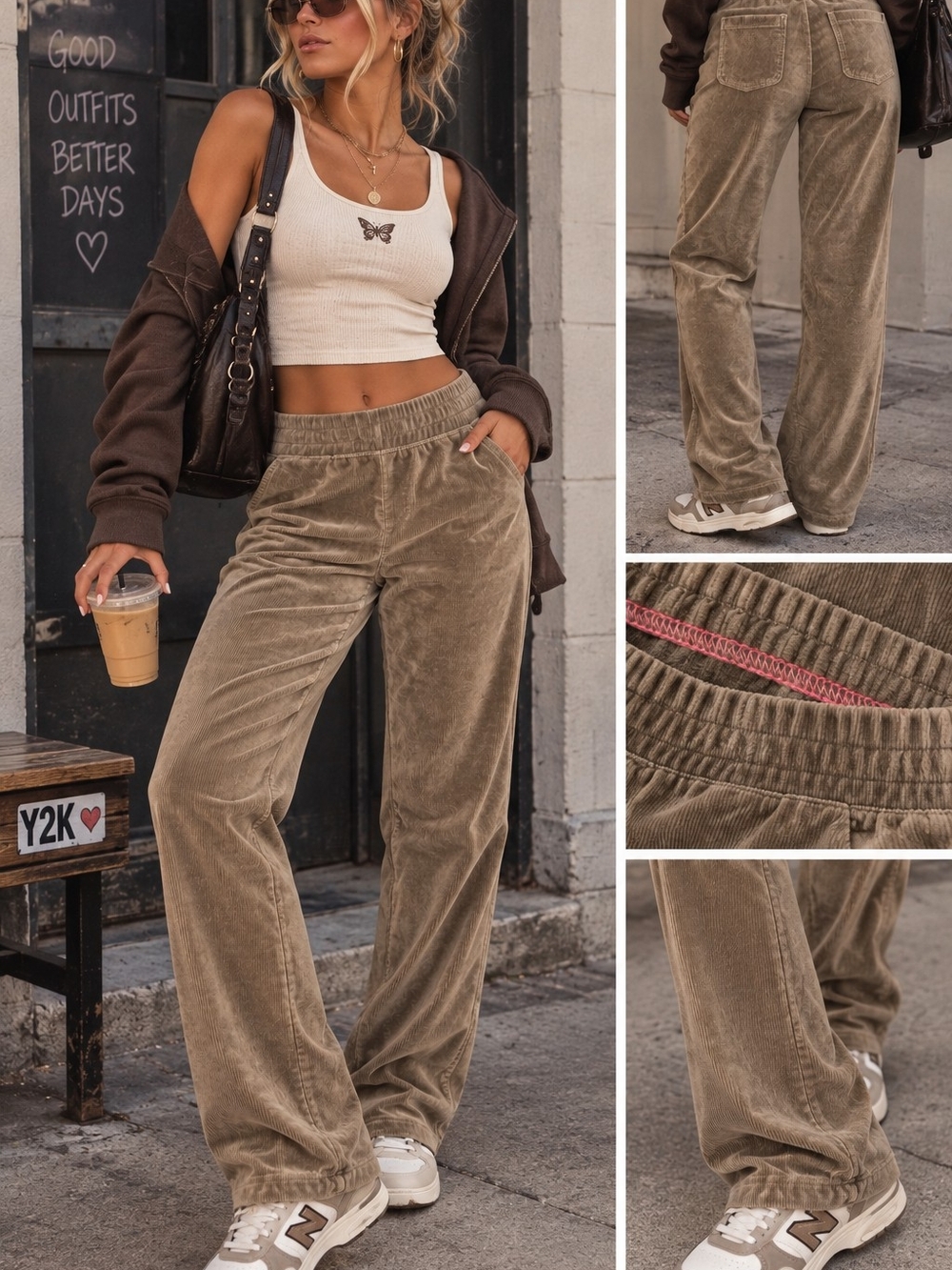 Isaac Mizrahi Live! Corduroy Pull-On Pants XS | Y2K 90s Streetwear Cozy Chic